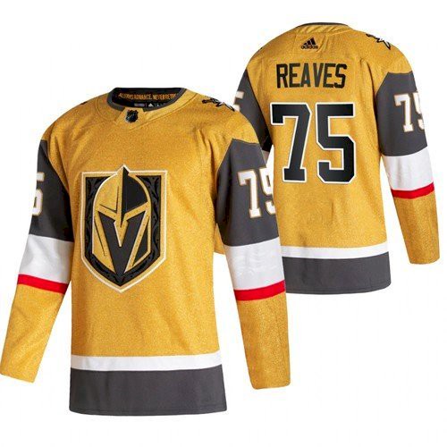 Men's Vegas Golden Knights #75 Ryan Reaves Gold Stitched NHL Jersey